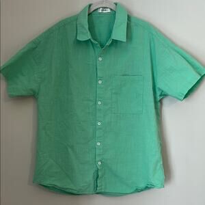 ChArmkpR Men's Green Short Sleeve Shirt